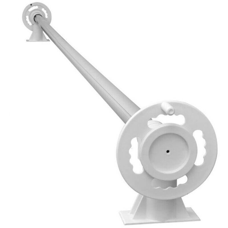 Enrouleur de bâche amovible pour piscine hors sol de 3 à 5,5 m de large