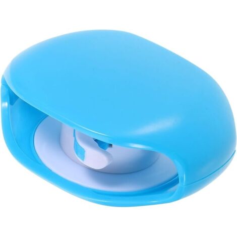 Enrouleur de câble automatique rétractable pour câble USB et casque Bleu