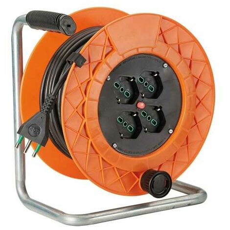 Enrouleur de câble de 25 m 3X1,5 4X2Pt + Sk Golia 10220 Fme