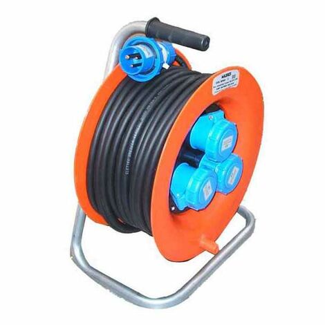 Enrouleur de câble de 30 m, 3X2,5 3X2Pt Cee Ip55 Rose