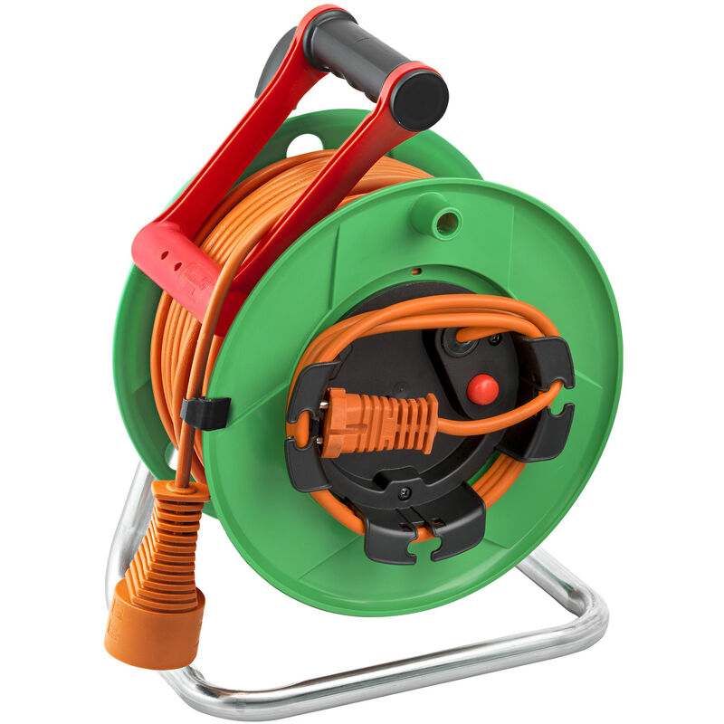 Enrouleur de câble GARDEN-30 avec fiche et prise - H05VV-F 2x1,5 38,5 + 1,5m