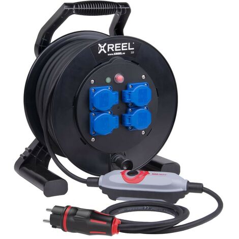 Enrouleur de câble de sécurité XREEL310 avec PRCD-S+