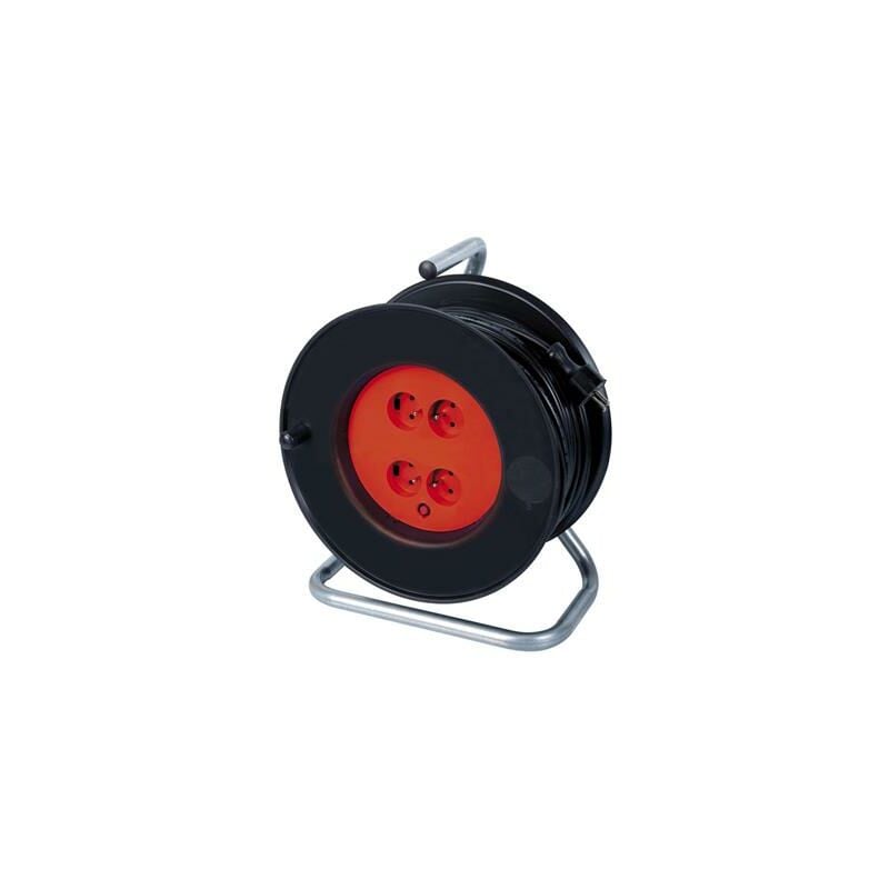 Enrouleur de Câble électrique 4 prises 25 M 3100 W