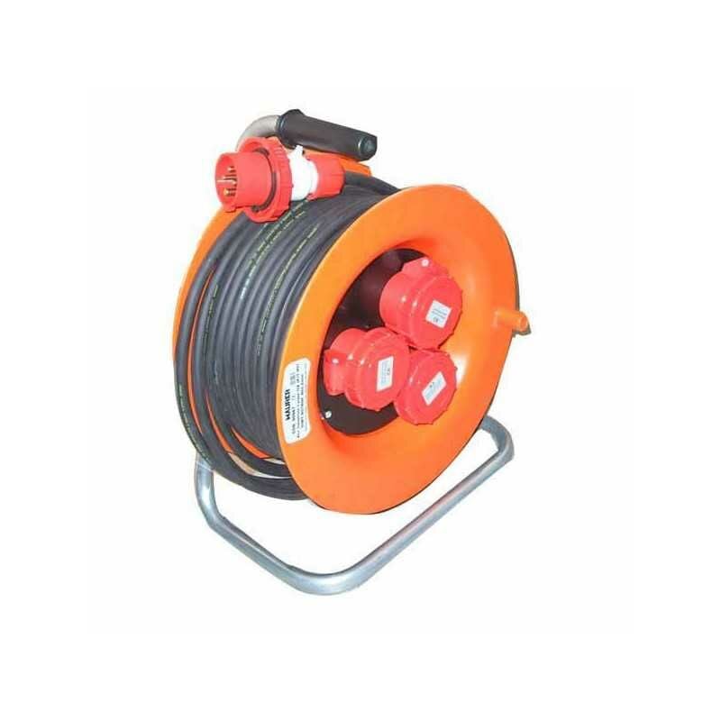 Enrouleur de câble m 30 4X2,5 3X3Pt Cee Ip55 Rosi