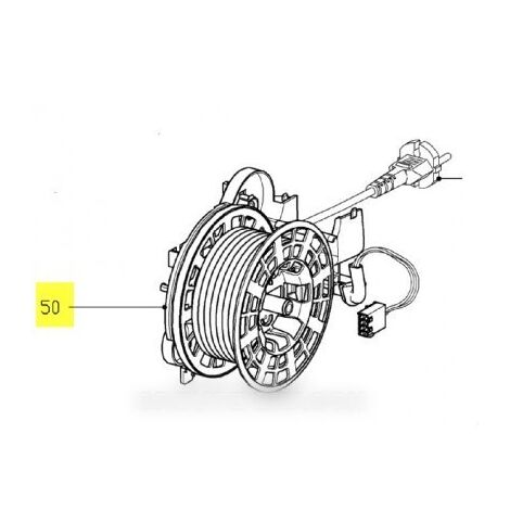 Enrouleur de câble pour aspirateur – Remplacement Miele 6724974 – Optimise le fonctionnement – Compatible avec sacs Miele