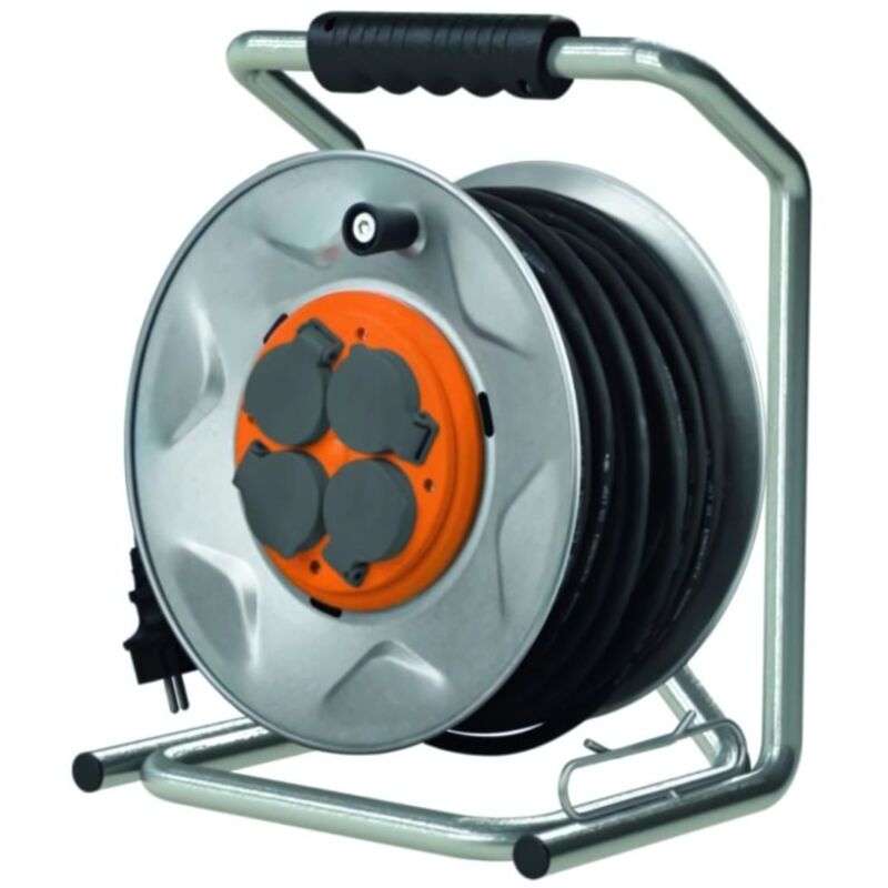 Enrouleur de chantier 35m H07RNF 3G1,5mm² 4x16A - métal Zenitech