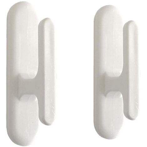 Enrouleur de Cordons de Sécurité pour Enfants - Cordons pour Stores et Rideaux - 8 Fixations Adhésives sans Vis - Plastique Robust (7x1.2cm)