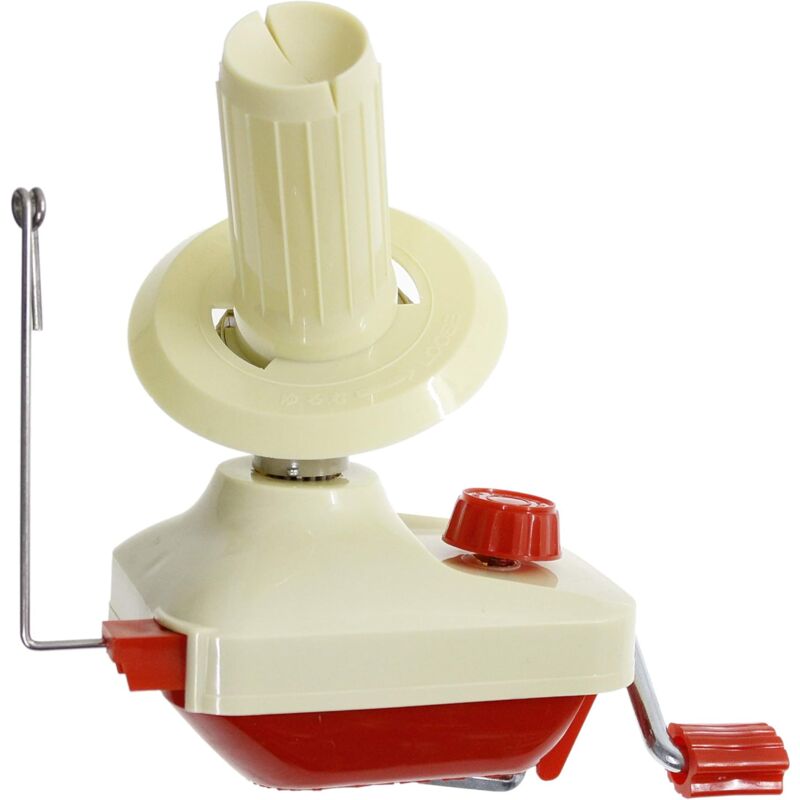 Enrouleur de fil laine, Enrouleur de Balle outil de tricotage manuel avec poignée en métal et pince de table, Petite taille