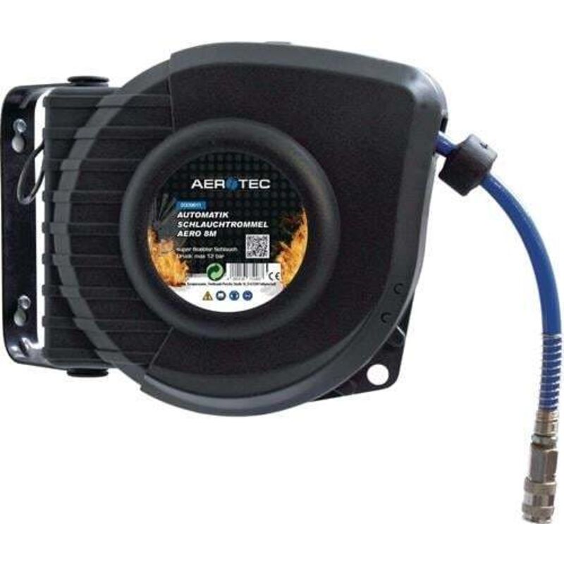 Enrouleur de tuyau d'air comprimé Aero 8 automatique ø intérieur 9,5 mm - 2009611 - Aerotec