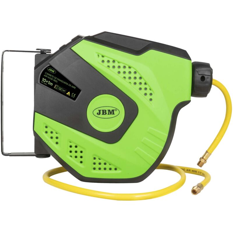 JBM - enrouleur de tuyau d'air 11M - vert 53882