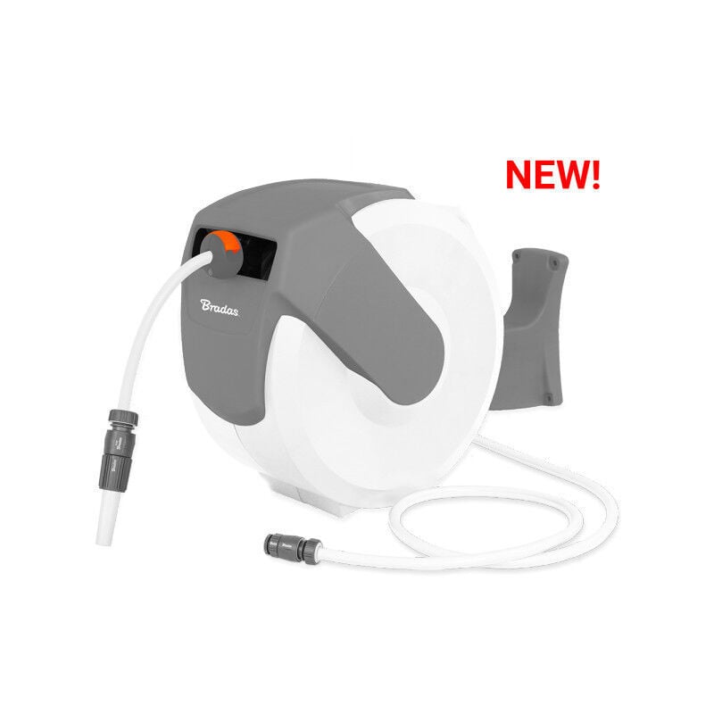 Lem Select - Enrouleur de tuyau d'arrosage automatique 20m 1/2' White Line