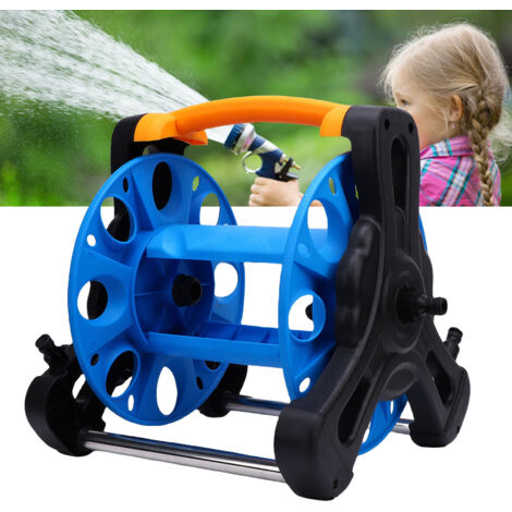 Enrouleur de Tuyau d'Eau Portable PP Léger Mur/Mobile avec Cart pour 35m (114.8ft)