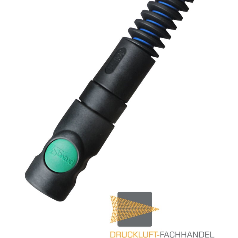 Enrouleur de tuyau industriel Prevost 15 m - 10x14 mm drf 1015ES avec raccord de sécurité esi 07