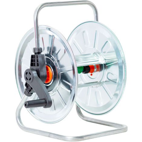 AGRATI Dévidoir mural galvanisé 50 m 1/2'' MW Tools HW5012SV1