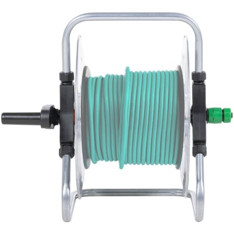 Enrouleur de tuyau mural pour tuyau de 50 m 1/2" acier CFW31324