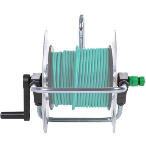 Enrouleur de tuyau mural pour tuyau de 50 m 1/2" ou 35 m 3/4" CFW77963