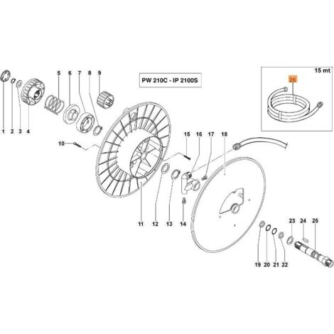 ENROULEUR DE TUYAU ORIGINAL EMAK CH32080971