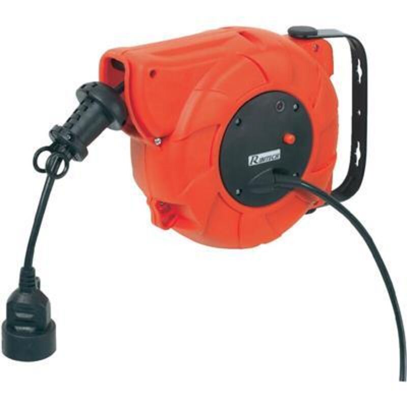 Destockoutils - Enrouleur dévidoir rallonge électrique automatique 9 mètres