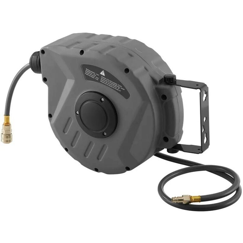 Le Poisson Qui Jardine - Enrouleur Dévidoir Tuyau Air Comprimé Pneumatique ,12 mm, 10 mètres