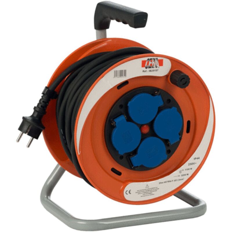 Enrouleur électrique 25 m 3G1,5 Ceba