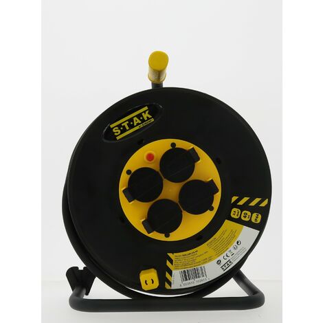 Enrouleur Electrique - 4 prises - H07RNF - 3G2.5mm² - 25M - NF,CE IP44 - Velamp