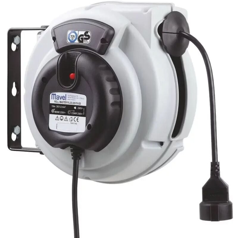 Enrouleur électrique automatique 10m 3G2,5mm2 230V