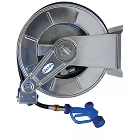 ENROULEUR INOX BASSE PRESSION EQUIPE FLEXIBLE 25M 60L/MIN RENSON