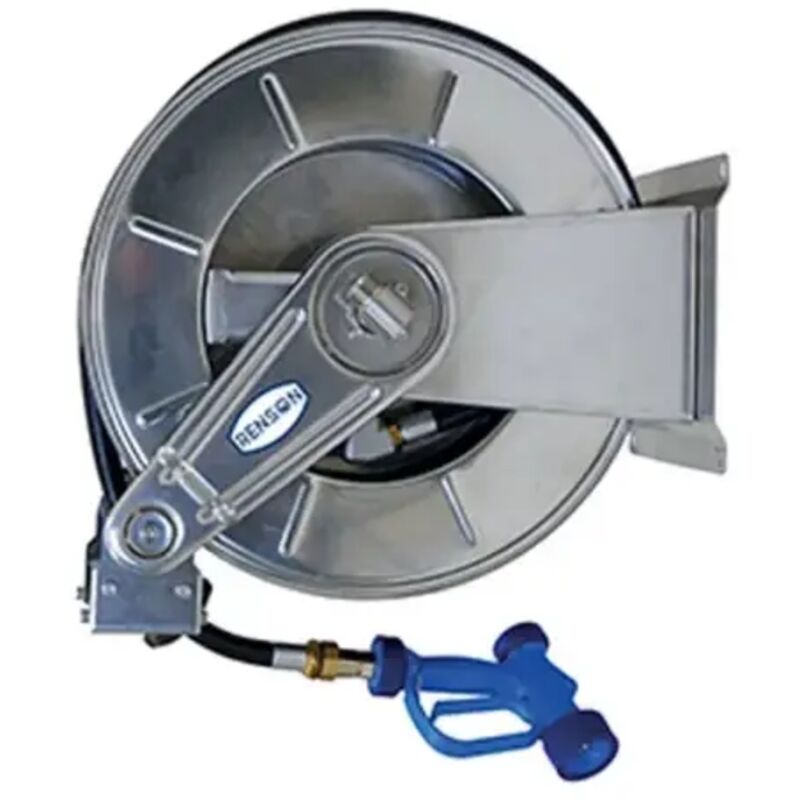 Enrouleur inox basse pression equipe flexible 25M 60L/MIN Renson