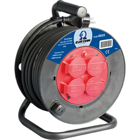 Enrouleur IP44 3G2,5² 40m EUR'OHM 68028