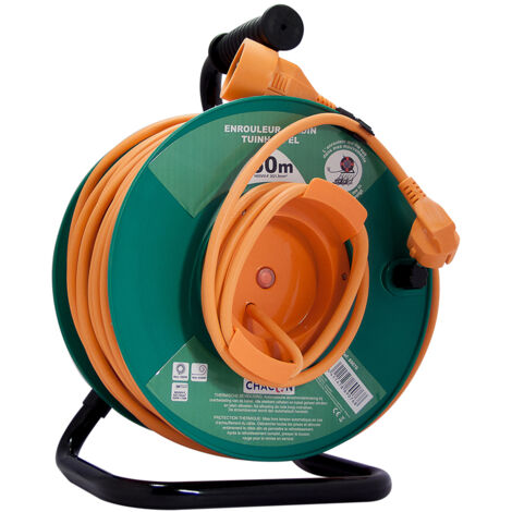 Enrouleur jardin HO5VV-F 3x1,5mm2 - 40 m - Chacon