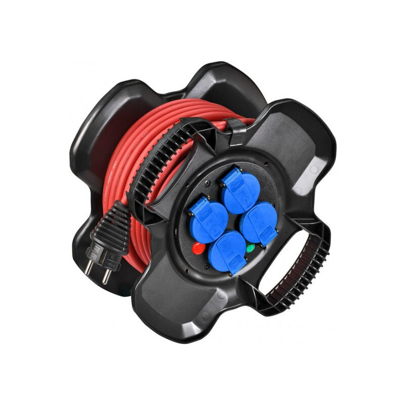 Enrouleur électrique X-gum IP44 2.5mm² 10m compact Brennenstuhl