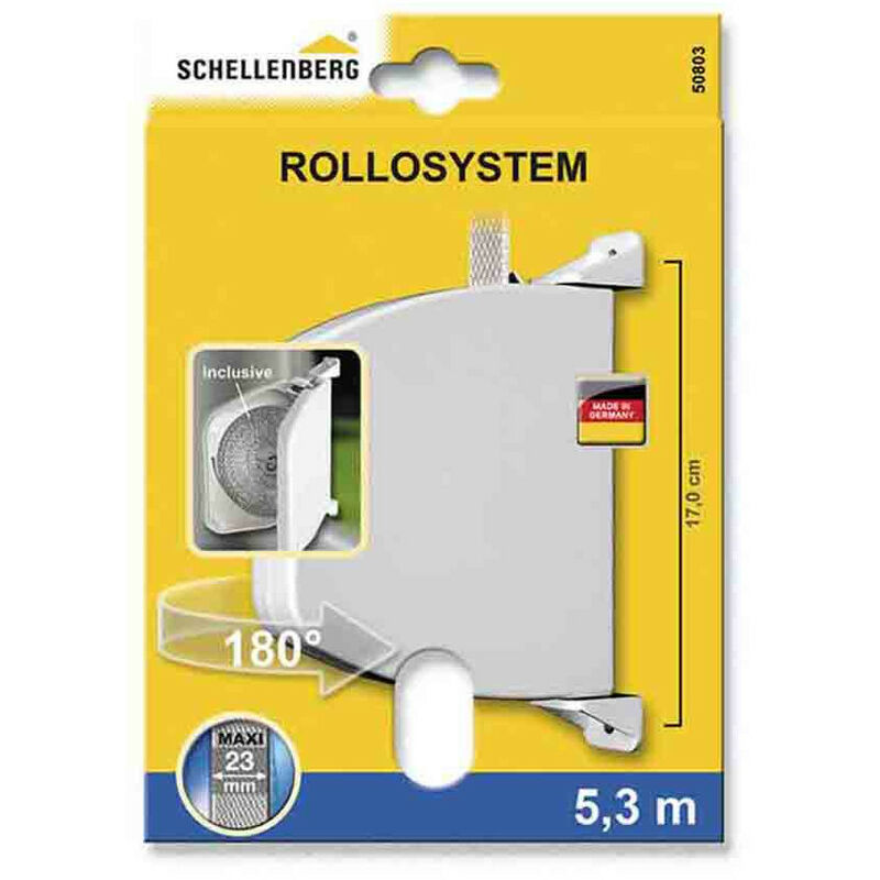 Enrouleur pivotant 180° 34x188x156mm marron