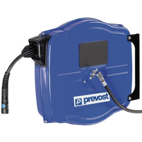 Enrouleur pneumatique PREVOST Montage mural - Ressort de rappel 10mm - 15m - G 3/8" femelle ( Prix pour 1 )