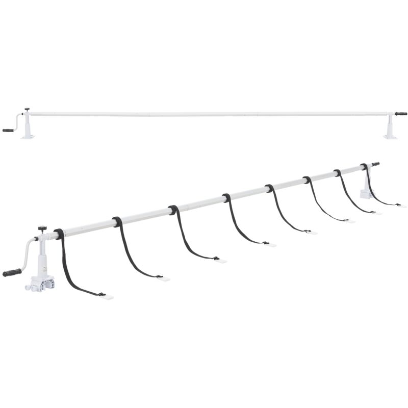 Enrouleur pour bâche de piscine à longueur réglable 147-555 cm
