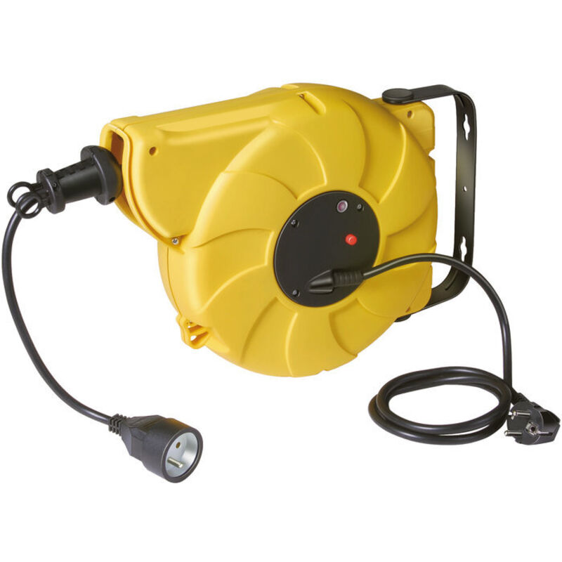 Enrouleur prolongateur automatique box electric abe 10 - câble H05VV-F 3G1.5 - 10 m + 1.5 m Brennenstuhl