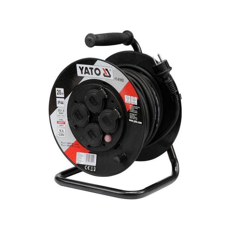 Przedłużacz bębnowy 40m 3 x 1,5mm2 ip44 81054 - Yato