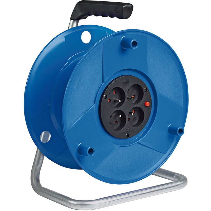 Enrouleur électrique vide Standard s avec 4 prises, livré sans câble