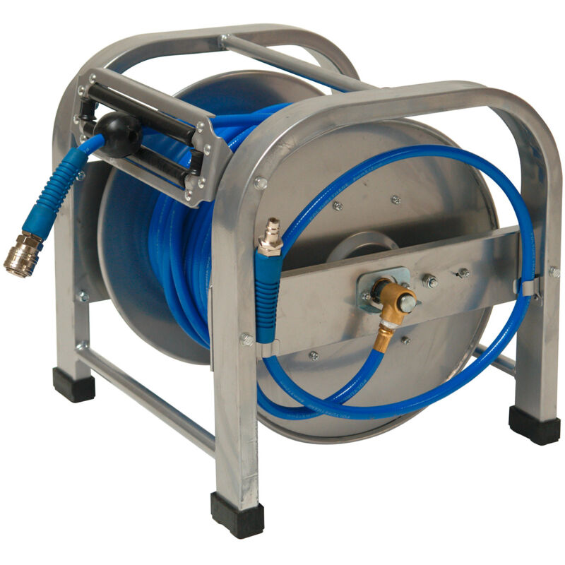 Enrouleur tuyau pneumatique 30 m -air comprimé - métal - norme Euro nw