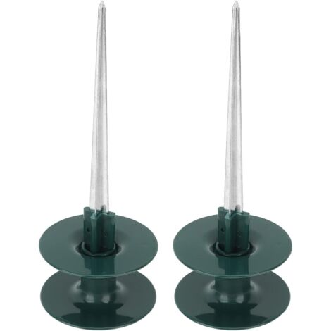 Enrouleurs de Tuyau, Support de Guide de Tuyau d'arrosage Robuste en Zinc pour Jardin, Pelouse, Piquet de Guidage de Tuyau d'arrosage 2 Pièces, Rouille Durable
