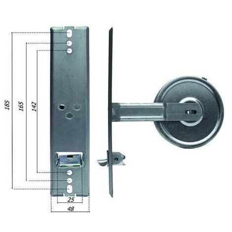 Enrouleurs intérieurs Standard Plaque inox 185 mm 6 m