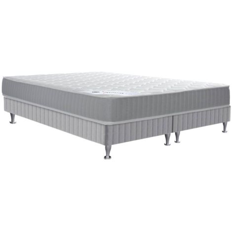 Ens 180x200 matelas H23 ressort ensachés, ferme, 2 sommiers