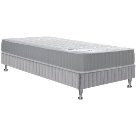 Ens 90x190 matelas H23 ressort ensachés, ferme, sommier