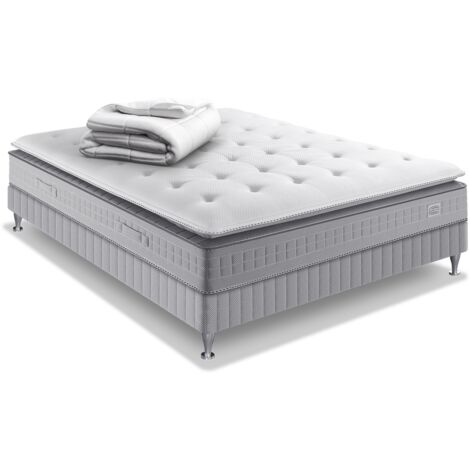 Ens EXTENSION 140x190 matelas H29 ressort ensachés, ferme, sommier,COUETTE