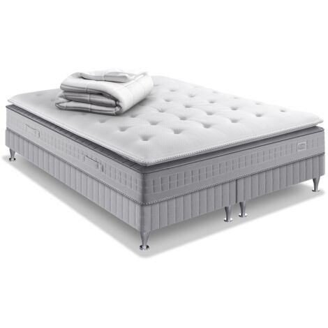Ens EXTENSION 160x200 matelas H29 ressort ensachés, ferme, 2 sommiers,COUETTE