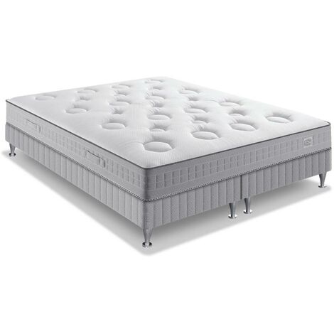 Ens FLEXION 160x200 matelas H26 ressort ensachés, mi-ferme, 2 sommiers