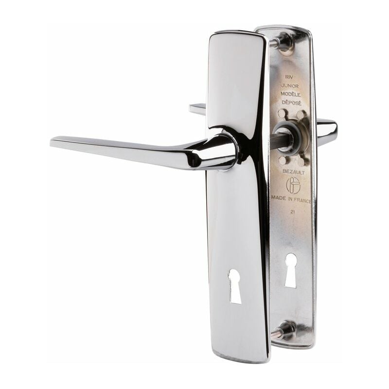 Vachette - Poignée de porte intérieure - Riv-Junior Gris - Clé l - 165 mm