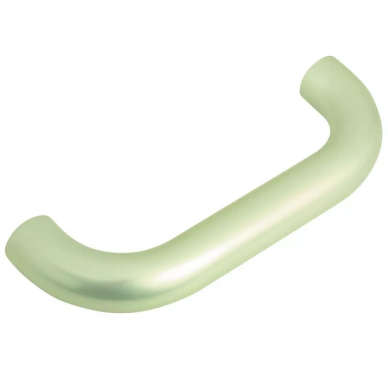 Béquille double aluminium sur plaque acier type Egée fintion nickel mat BDC - CADAP