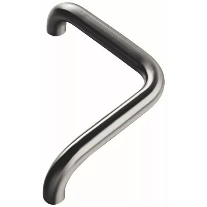 Cadap - Béquille double aluminium sur plaque acier type Egée fintion nickel mat Clé i