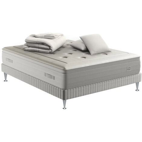 Ens REFLEXION 140X190 matelas H33 ressort ensachés, ferme, sommier + COUETTE 2 OREILLERS