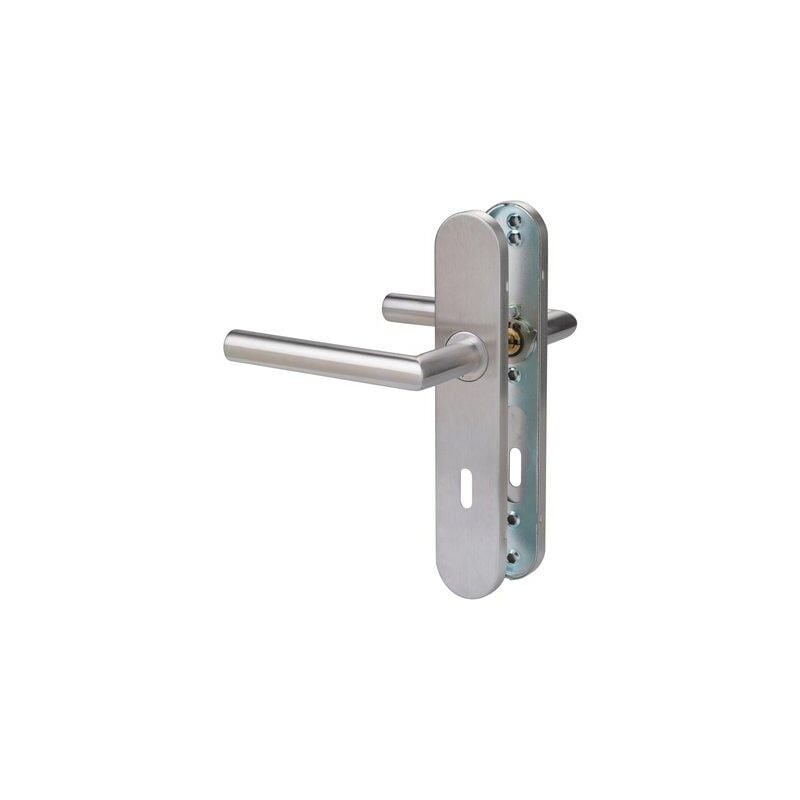 Ens s/ plaque inox V19 cle l Normbau 3050766467